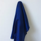 Midnight Habotai — soft with a light, airy drape and a smooth satin finish, 100% mulberry silk, 140cm wide