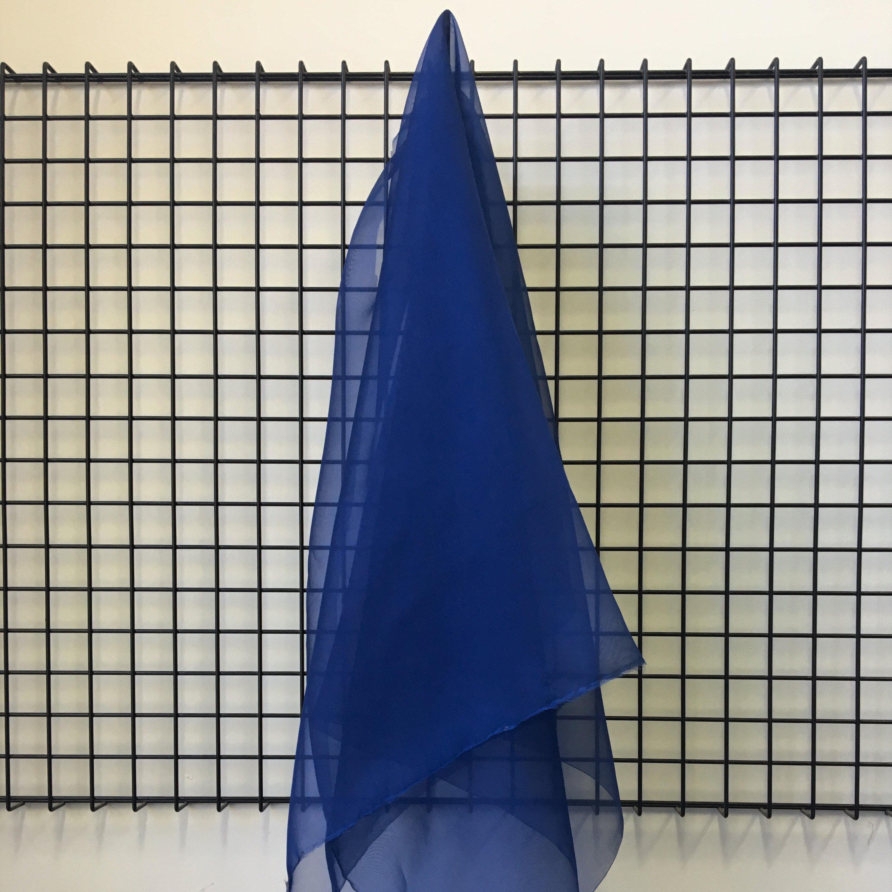 Midnight Silk Organza — lightweight, sheer and smooth with a low-sheen finish, 100% silk, 137cm wide