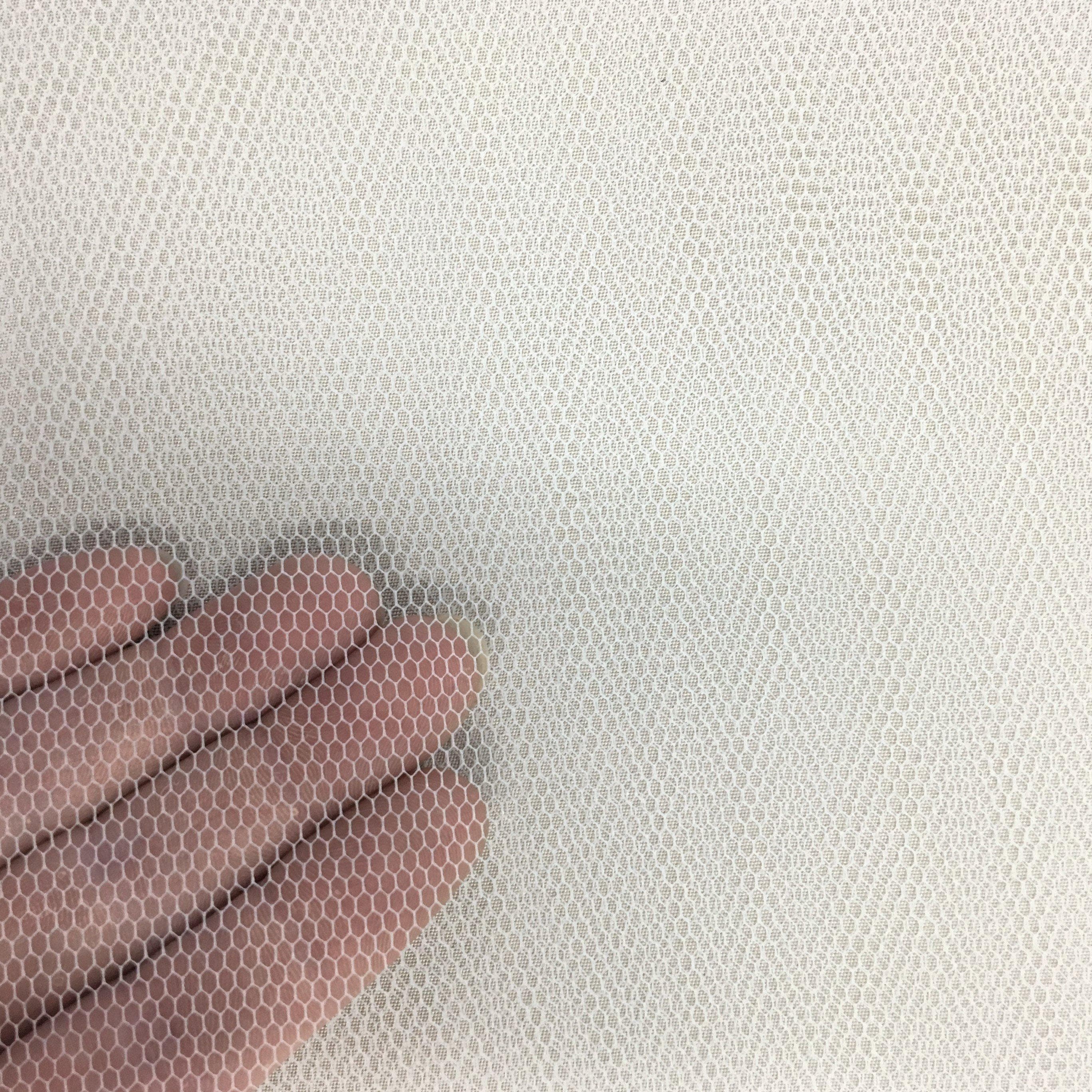 Bridal Net Silk White
