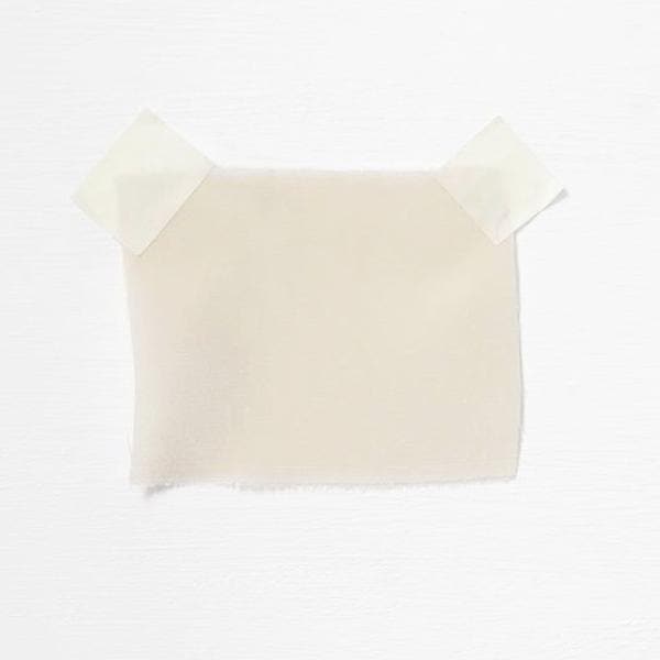 Oyster Crepe De Chine — lightweight with a low-sheen matte finish and a soft, fluid drape, 100% mulberry silk, 137cm wide