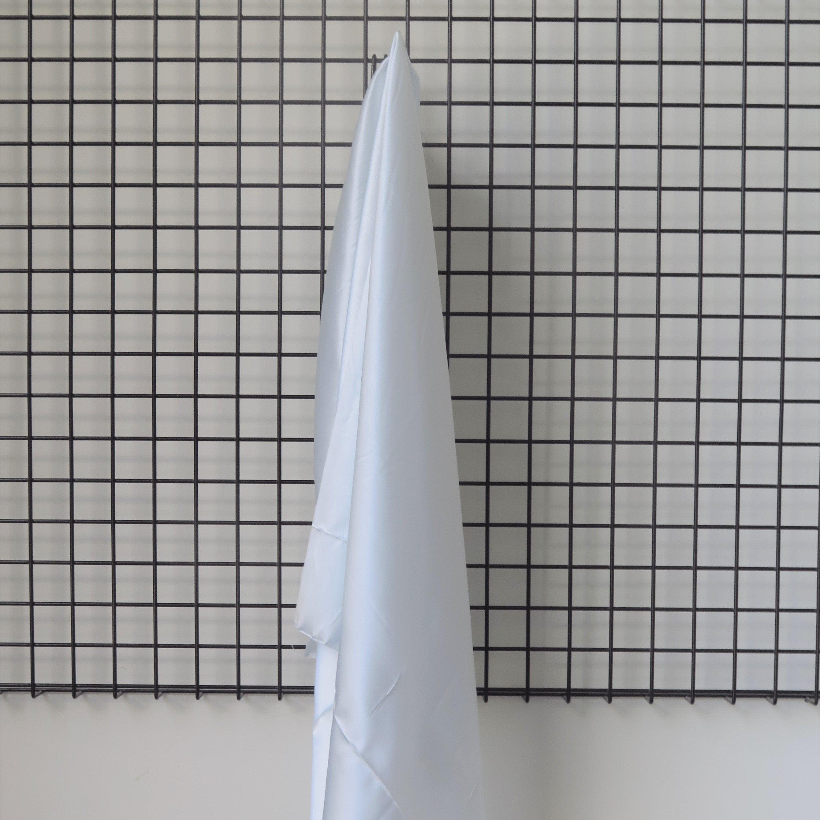 Pale Blue Sandwash Satin — lightweight and soft with a smooth luster satin finish, 100% mulberry silk, 140cm wide