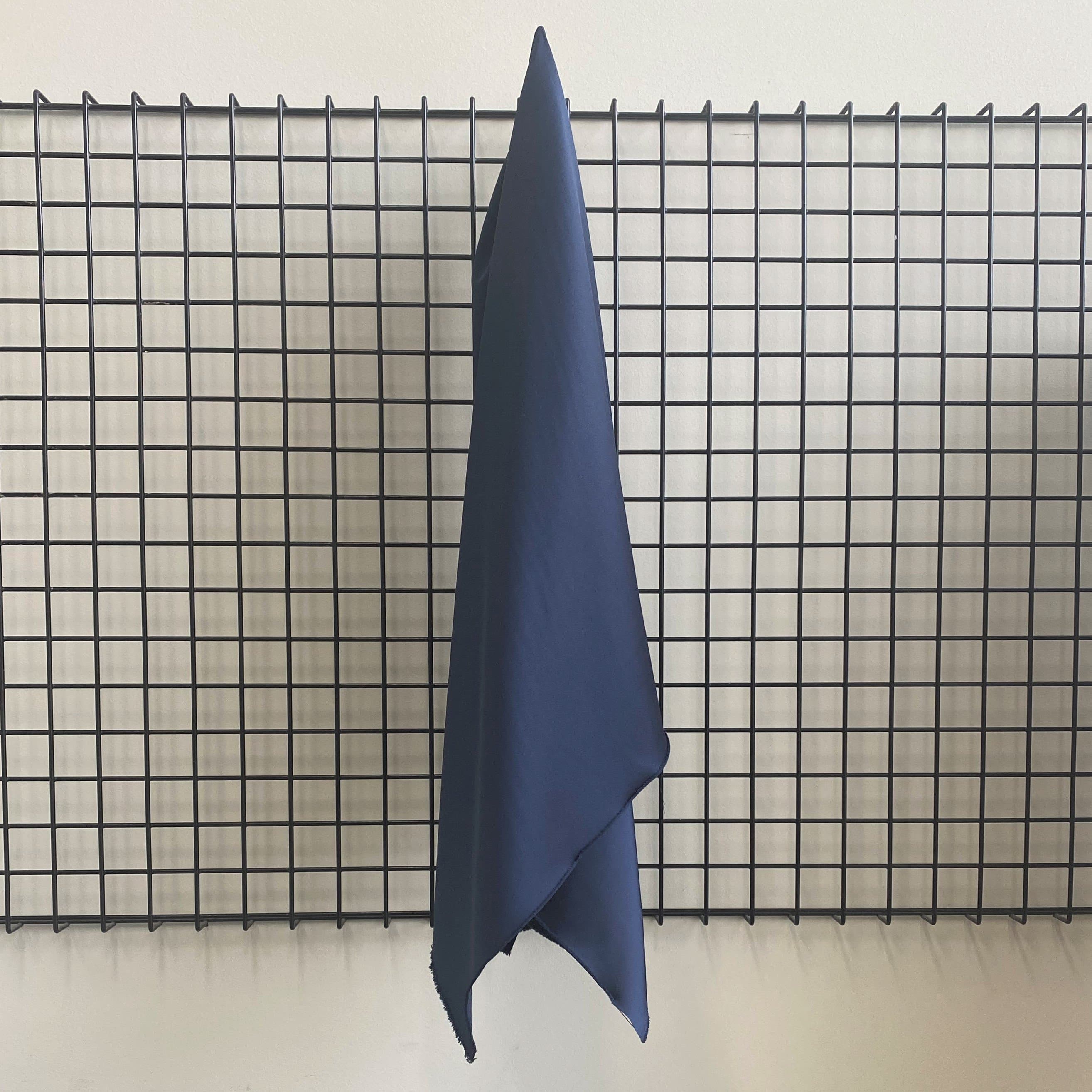 Stretch Polyester Satin Navy