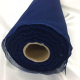 Navy Polyester Tulle — lightweight and soft, 100% polyester, 150cm wide