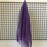 Purple Silk Organza — lightweight, sheer and smooth with a low-sheen finish, 100% silk, 137cm wide