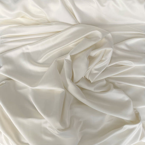 Recycled Polyester Satin Ivory