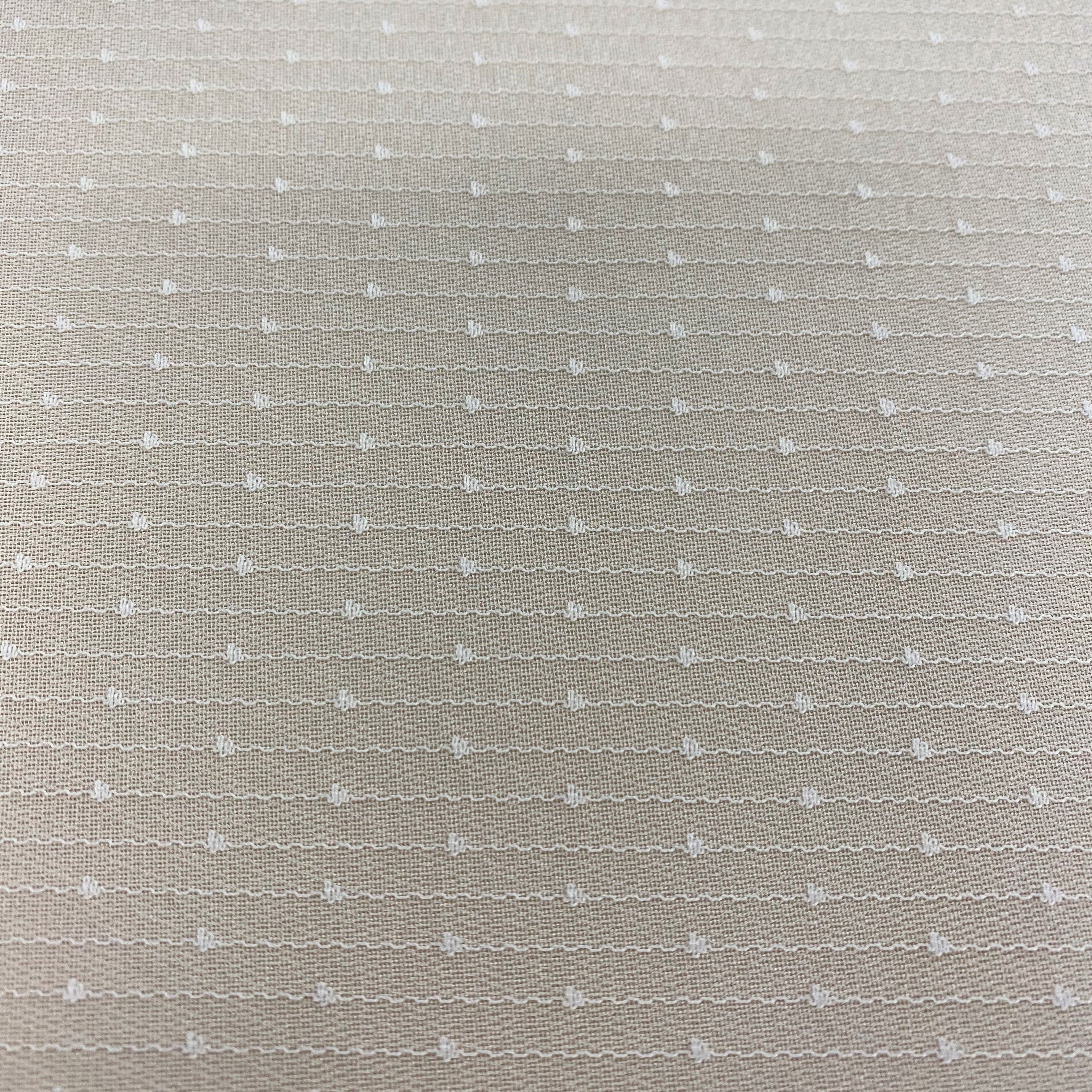 Ivory Recycled Stripe Tulle — mid-weight, 100% polyester, 150cm wide