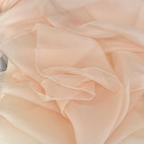 Peony Satin Chiffon — lightweight and sheer with a fluid, airy drape and a smooth satin luster finish, 100% mulberry silk, 140cm wide
