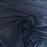 Black Silk Cotton Voile — lightweight with a soft drape, a subtle texture and a low-sheen luster finish, 30% mulberry silk, 70% cotton, 137cm wide