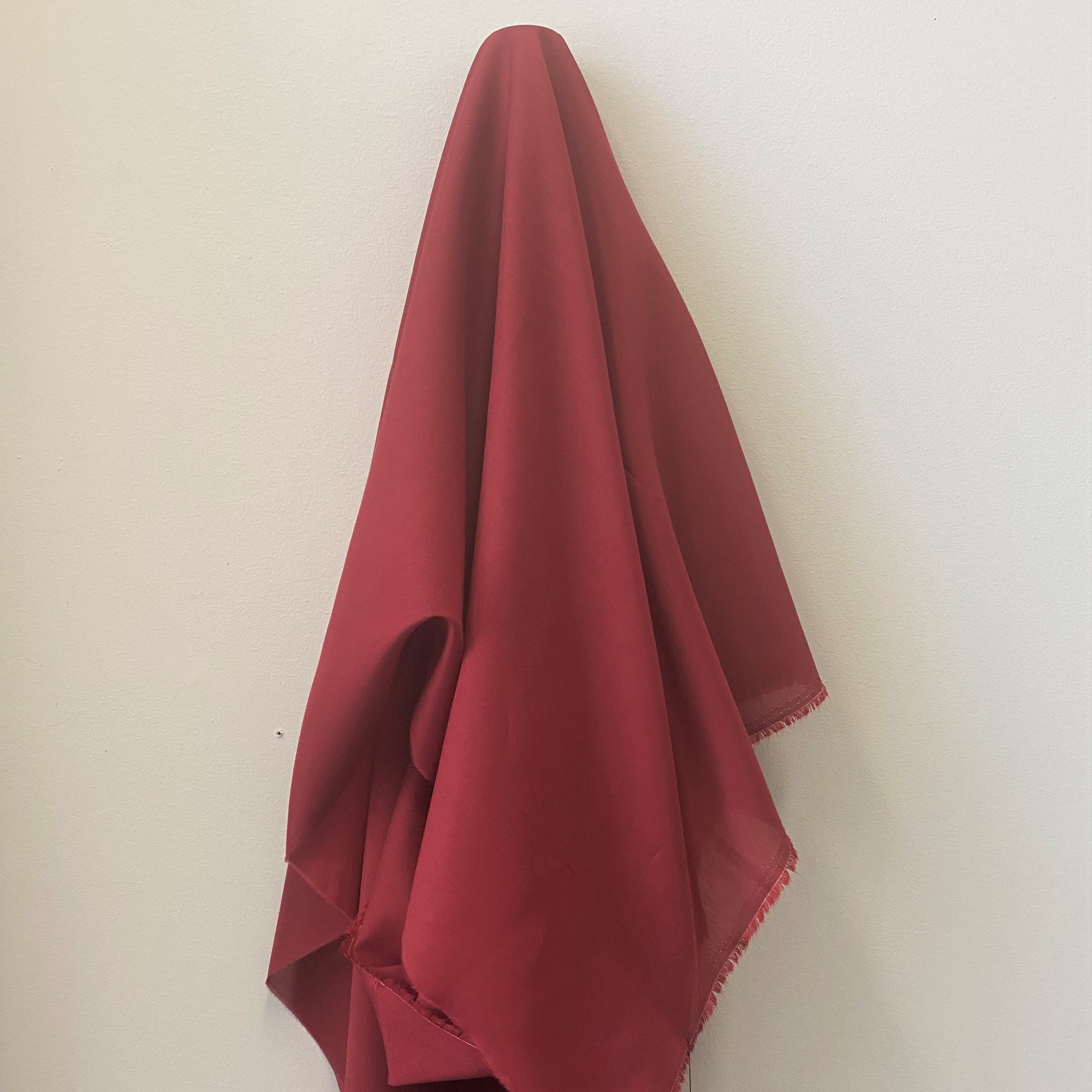 Rust Silk Cotton Voile — lightweight with a soft drape, a subtle texture and a low-sheen luster finish, 30% mulberry silk, 70% cotton, 137cm wide