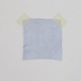 Sky Blue Satin Chiffon — lightweight and sheer with a fluid, airy drape and a smooth satin luster finish, 100% mulberry silk, 140cm wide