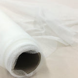 Ivory Soft Tulle — lightweight and soft, 100% polyester, 300cm wide