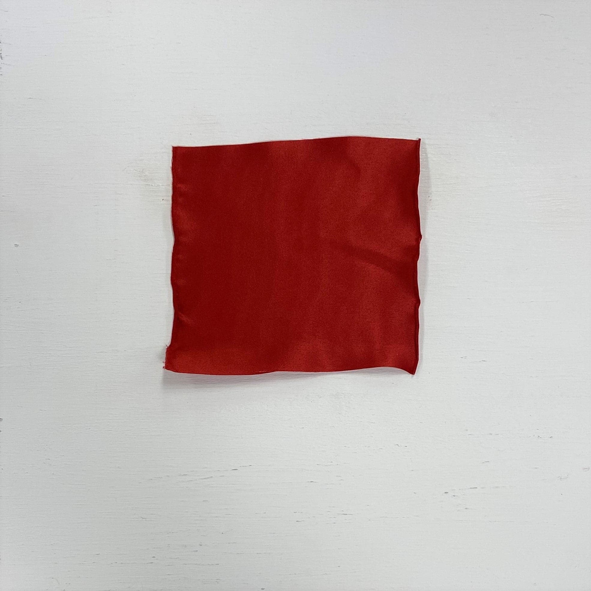 Red Stretch Polyester Lining — lightweight with a satin finish, matte reverse and gentle stretch, in polyester