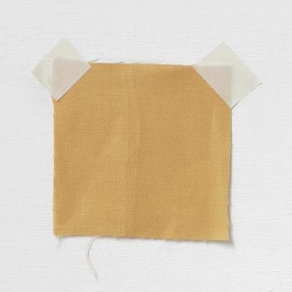 Sunflower Linen — mid-weight plain-weave linen with a slightly crisp handle that softens with wear, 100% linen, 135cm wide