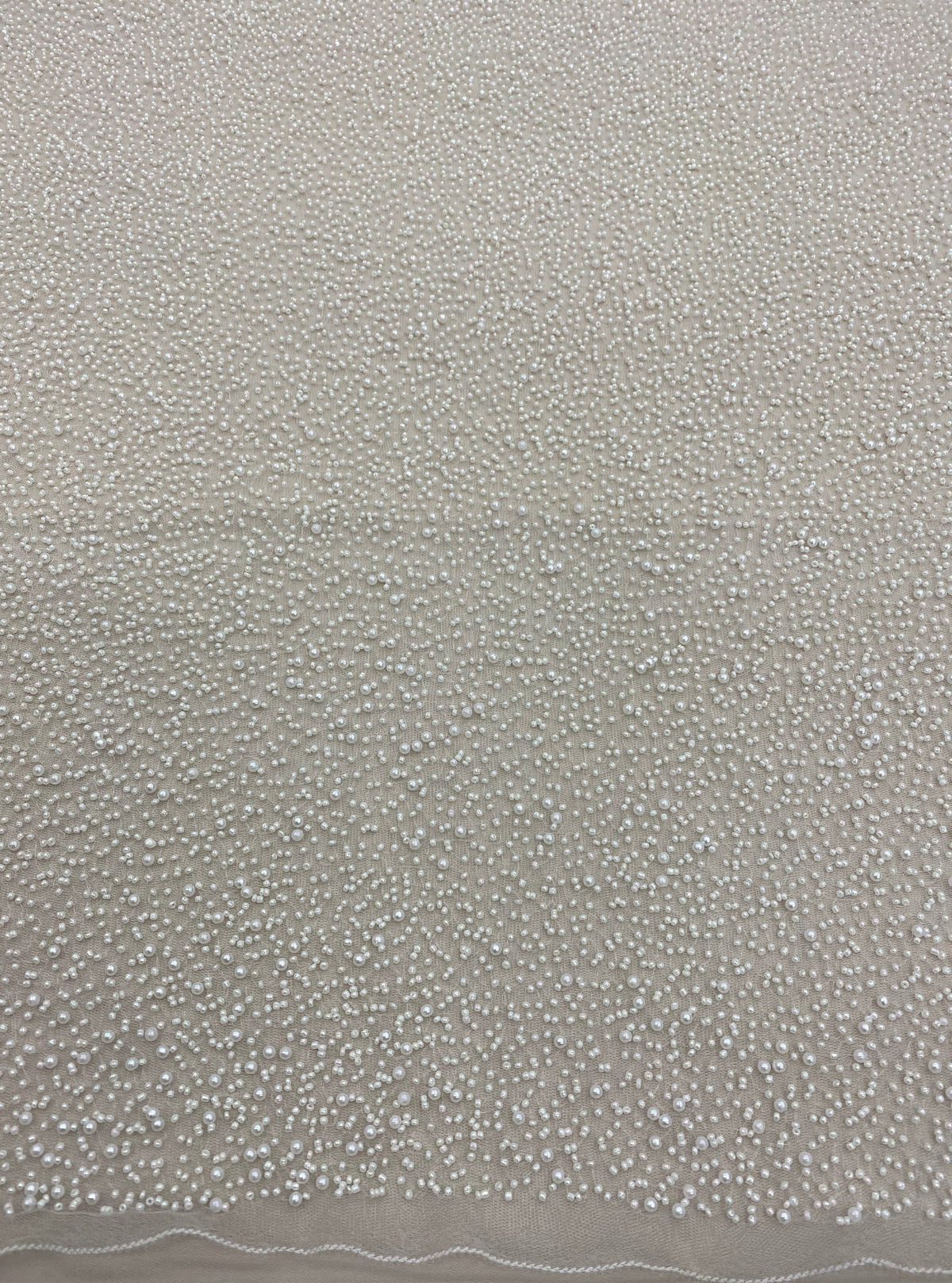 Beaded Tulle (SWDot) Ivory
