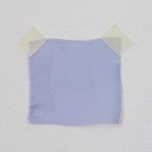 Violet Satin Chiffon — lightweight and sheer with a fluid, airy drape and a smooth satin luster finish, 100% mulberry silk, 140cm wide