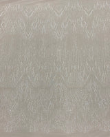 Ivory Embellished Tulle — featuring hand-beading and sequins, 60% nylon 40% polyester, 130cm wide