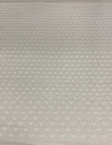 Ivory Embellished Tulle — featuring hand-beading and sequins, 60% nylon 40% polyester, 130cm wide