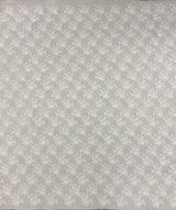 White Floral Embroidered Organza — featuring floral motifs, 100% polyester, 130cm wide