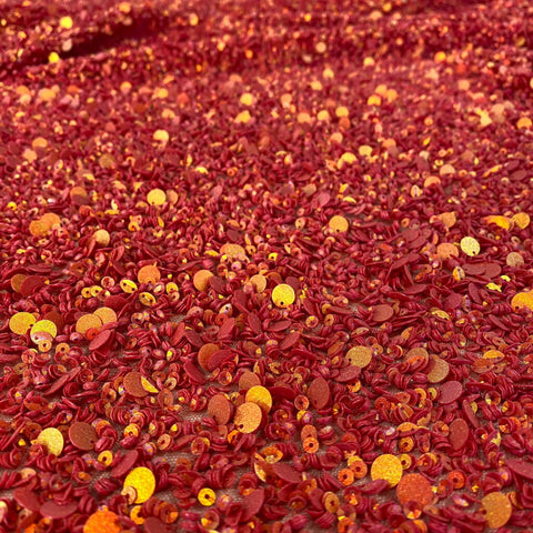 Sequin Tulle (K26259) Red/5