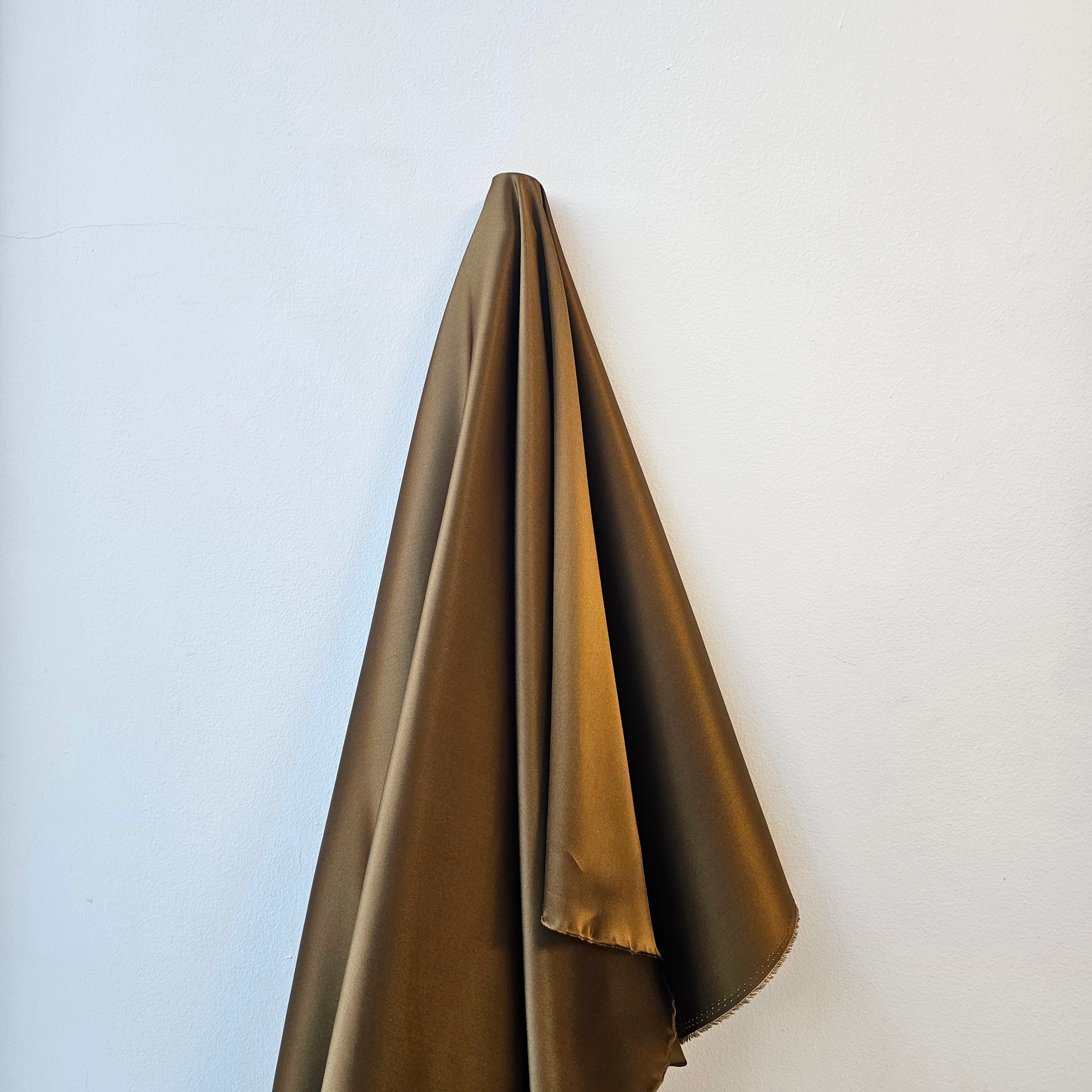 Stretch Silk Satin - Chestnut