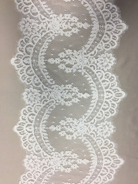 Corded Lace Trim (1268T) Ivory