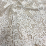 Corded Floral Lace (1641) - Light Ivory