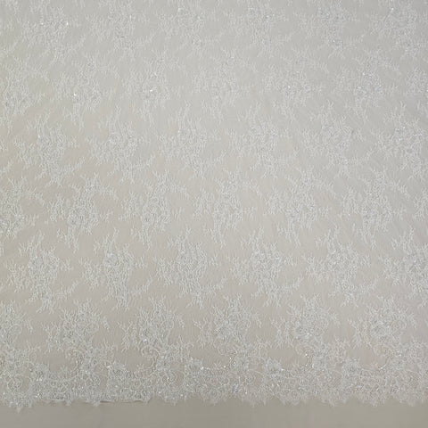 Beaded fine lace (1650bd) Ivory