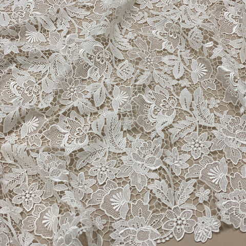 Floral Guipure Lace (1656) Ivory