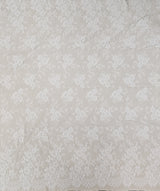 Ivory Fine Floral Lace — featuring scalloped edges and floral motifs, 130cm wide