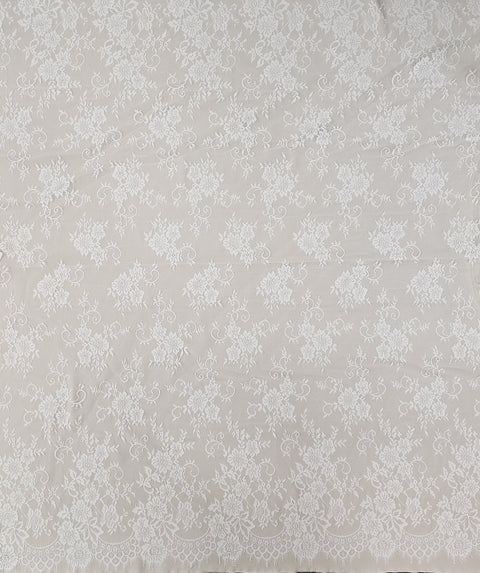 Fine floral lace (1659) Ivory