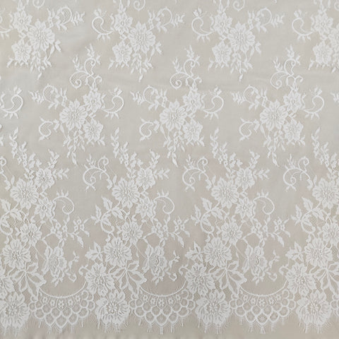 Fine floral lace (1659) Ivory