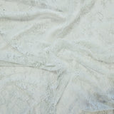 Mint Fine Floral Lace — featuring scalloped edges and floral motifs, 130cm wide