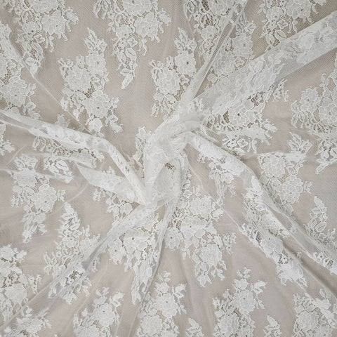 Fine floral lace (1663) Ivory