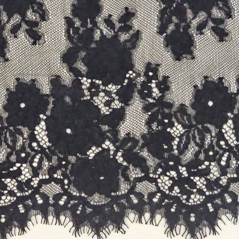 Fine lace trim (1663t) Black