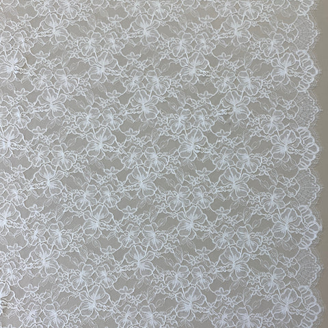 Glitter Floral Lace (1665) Ivory