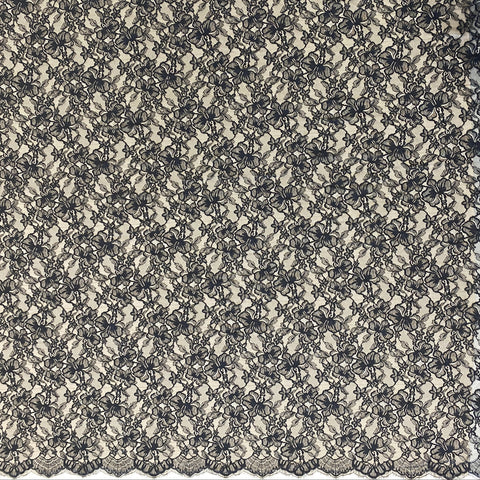 Glitter Floral Lace (1665) Black