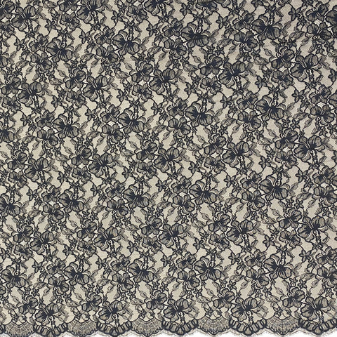 Glitter Floral Lace (1665) Black
