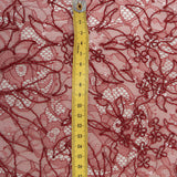 Sequined Floral Corded Lace (1683BD) - Rust