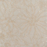 Sand Sequined Floral Corded Lace — featuring floral motifs, a corded texture and sequins, in nylon and viscose, 130cm wide