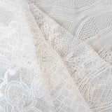 Ornate Floral Corded Lace (1685) - Ivory