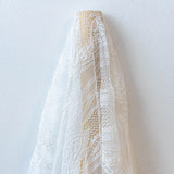 Ornate Floral Corded Lace (1685) - Ivory
