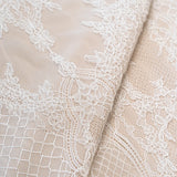 Ornate Floral Corded Lace (1685) - Ivory