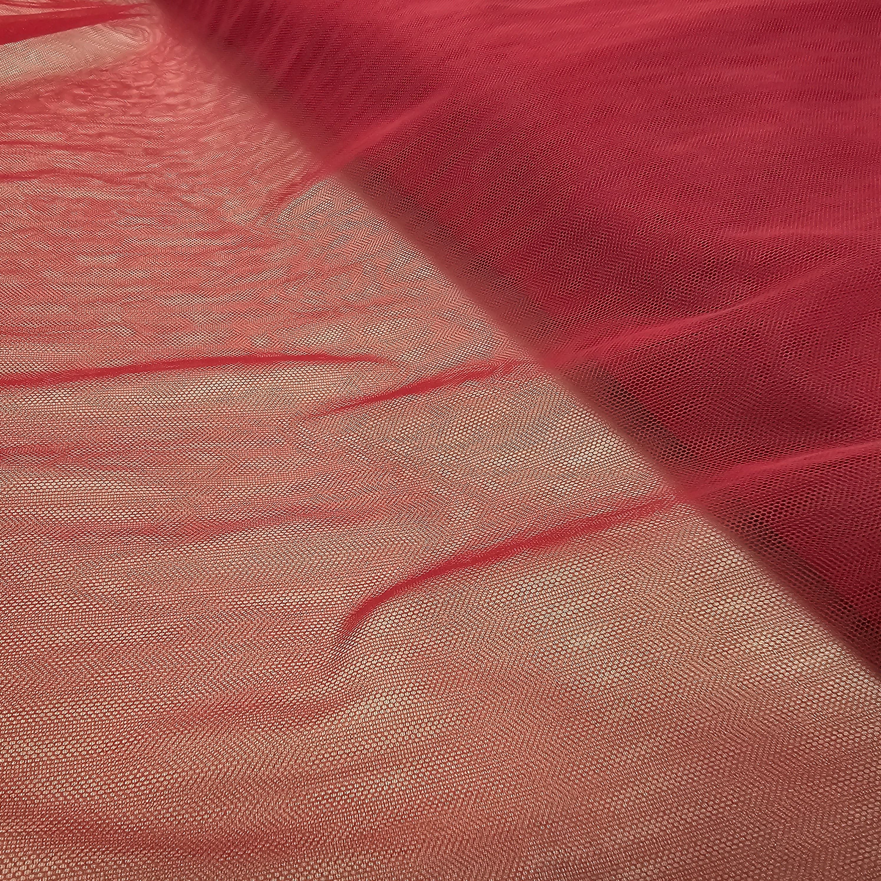 Rust 1D Tulle — lightweight and soft, 100% nylon, 160cm wide