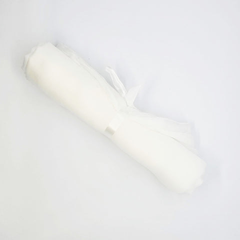 Remnant Crinkle Chiffon Ivory