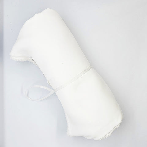 Remnant Polyester Faille Silk White