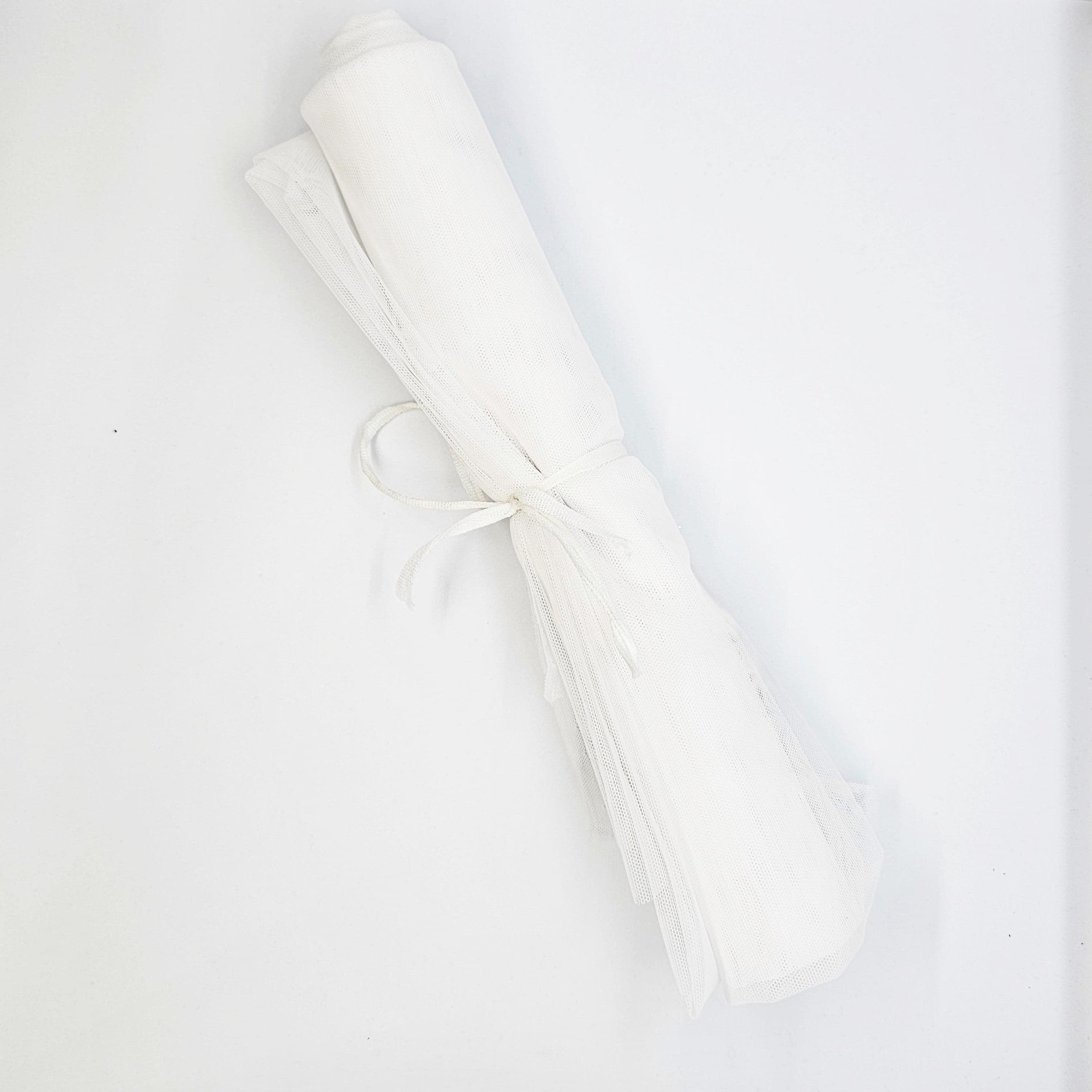 Ivory Remnant Silk Mesh