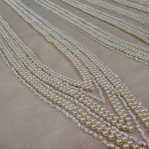 Beaded Tulle (K26176) Ivory