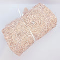 Remnant Hand Beaded Lace (1590bd) Blush