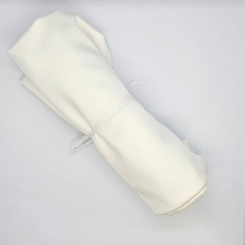 Remnant Stretch Polyester Satin  Ivory
