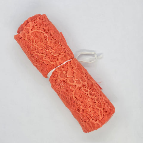 Remnant Floral Stretch Lace (1595) Fiesta